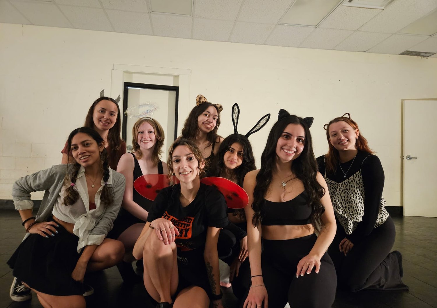 A Halloween class, cat ears and all
